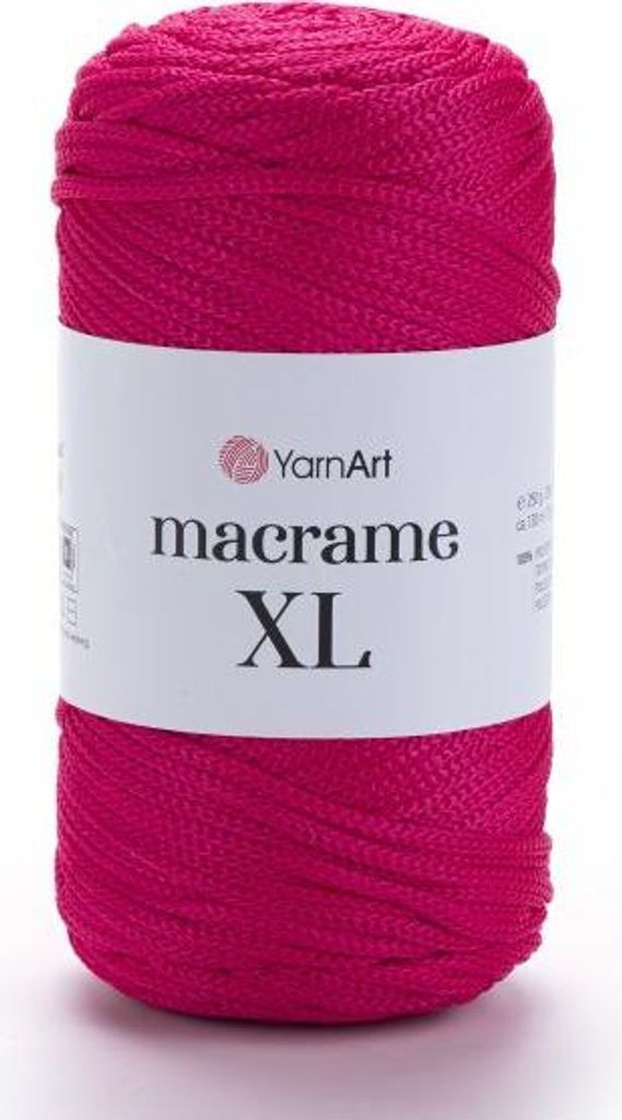 YarnArt Macrame XL 3mm – 163, Polyesterkord in Rubinrot | Produktbild 