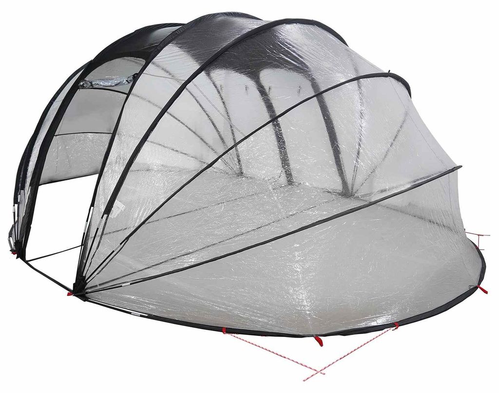 vidaXL Poolzelt Kuppel Transparent 538 x 440 x 204 cm PVC Produktbild 
