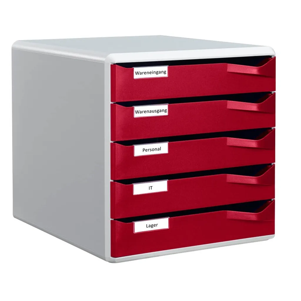 Module de rangement Leitz Post-Set 5 tiroirs bicolore robuste et stable