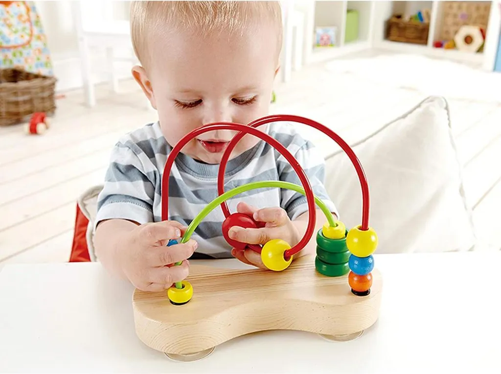 Hape E1801 Double Bubble Labyrinthe à Billes en Bois pour Éveil Bébé - 12