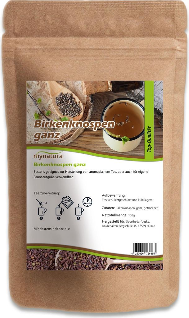 Mynatura Birkenknospen getrocknet – 100 % naturrein | Kräutertee & vegane Teezutat 500g