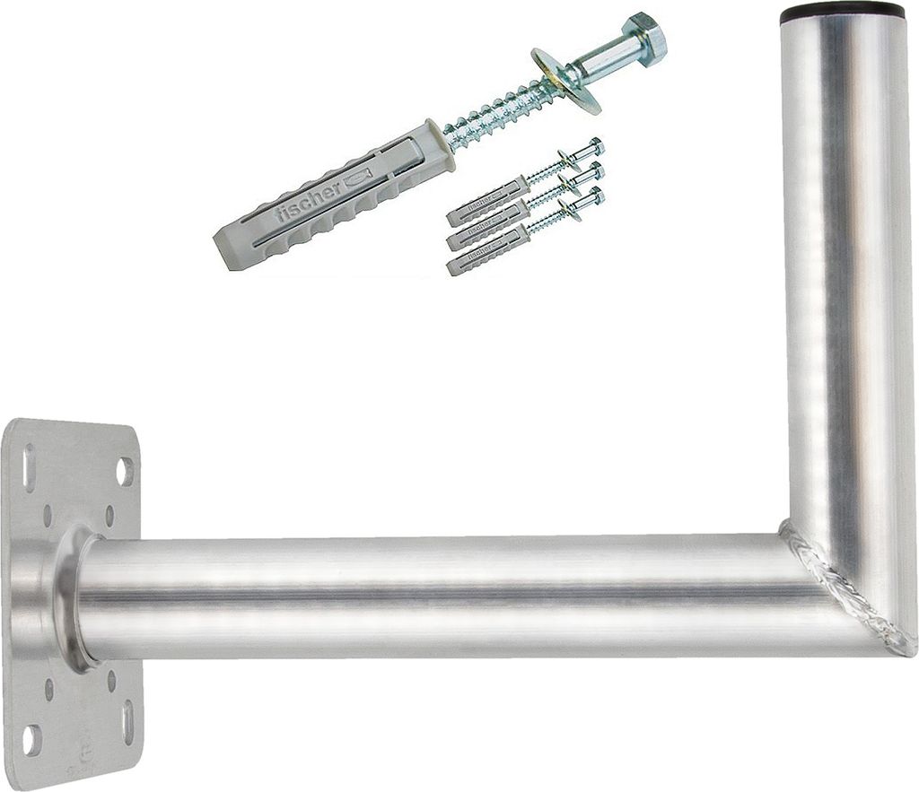 PremiumX 35cm Wandhalter Satellitenschüssel Aluminium Produktbild