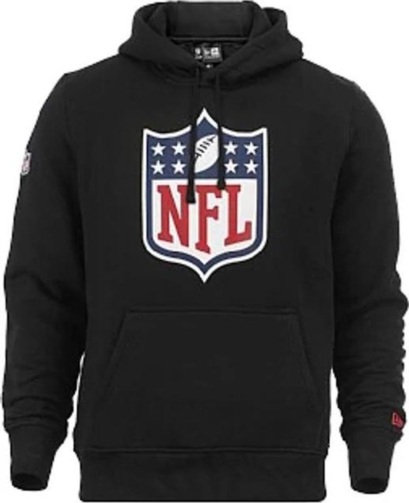 New Era Nfl Regular Nfllog Hoodie Black L Man Black L Zdjęcie produktu 