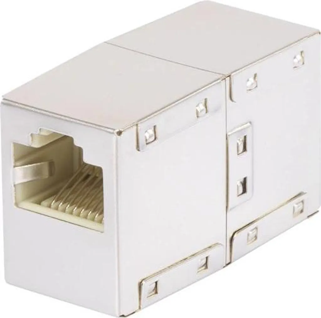 CONRAD Adattatore RJ45 CAT 5e Renkforce | Giunto di Rete Bianco Professionale