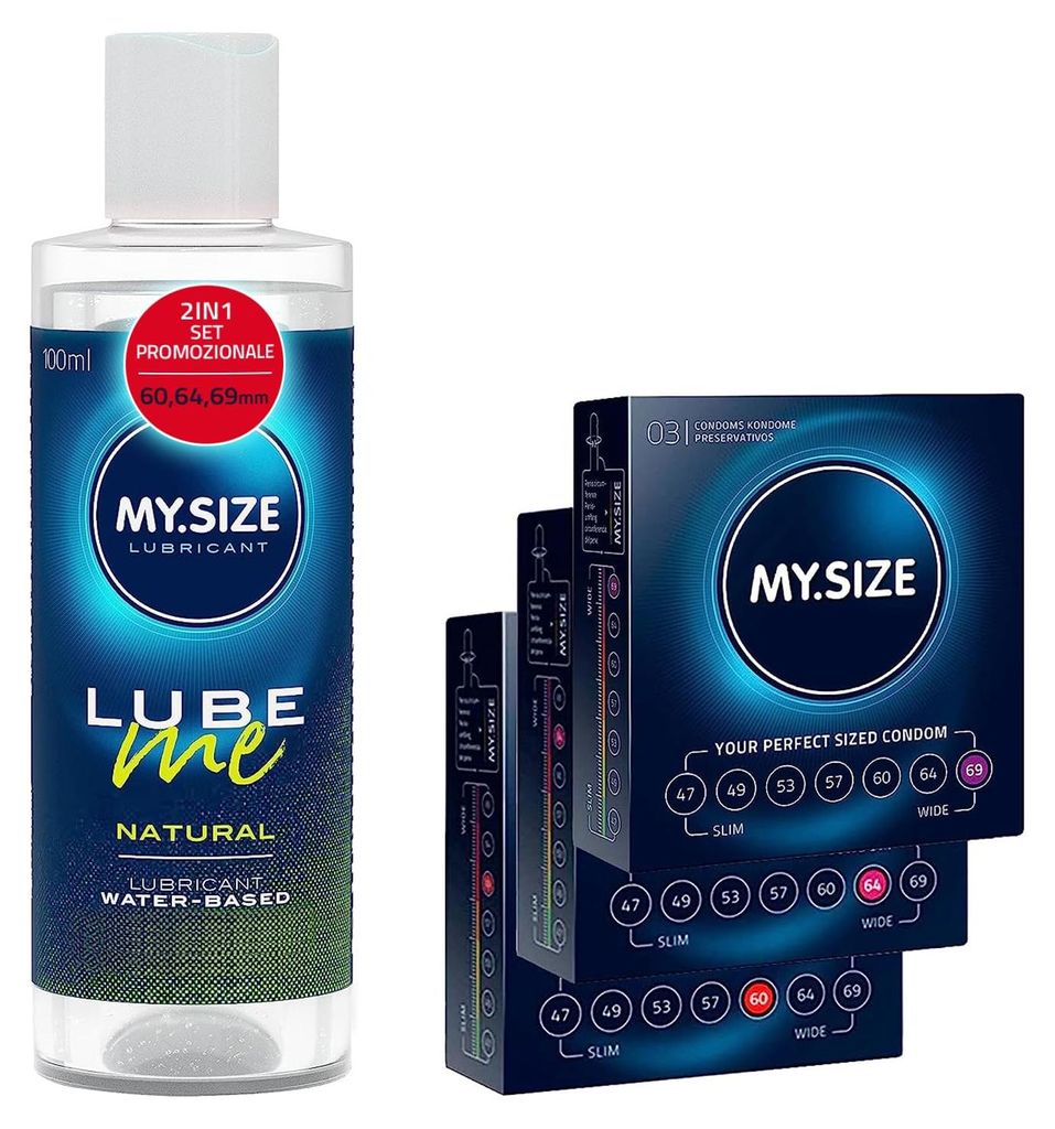 MY.SIZE Kit préservatifs + lubrifiant avec 100 ml de Lube Image du produit 