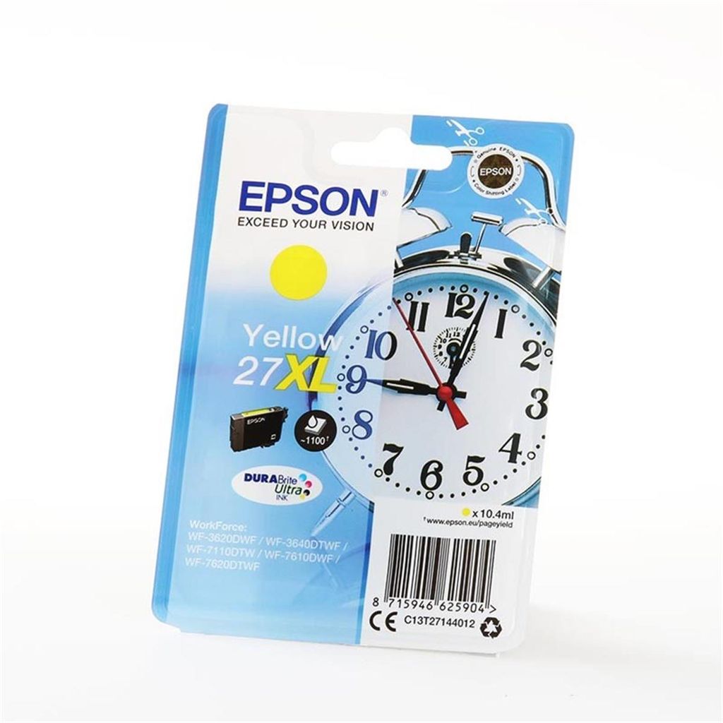 Epson Alarm clock Singlepack Yellow 27XL DURABrite Ultra Zdjęcie produktu 