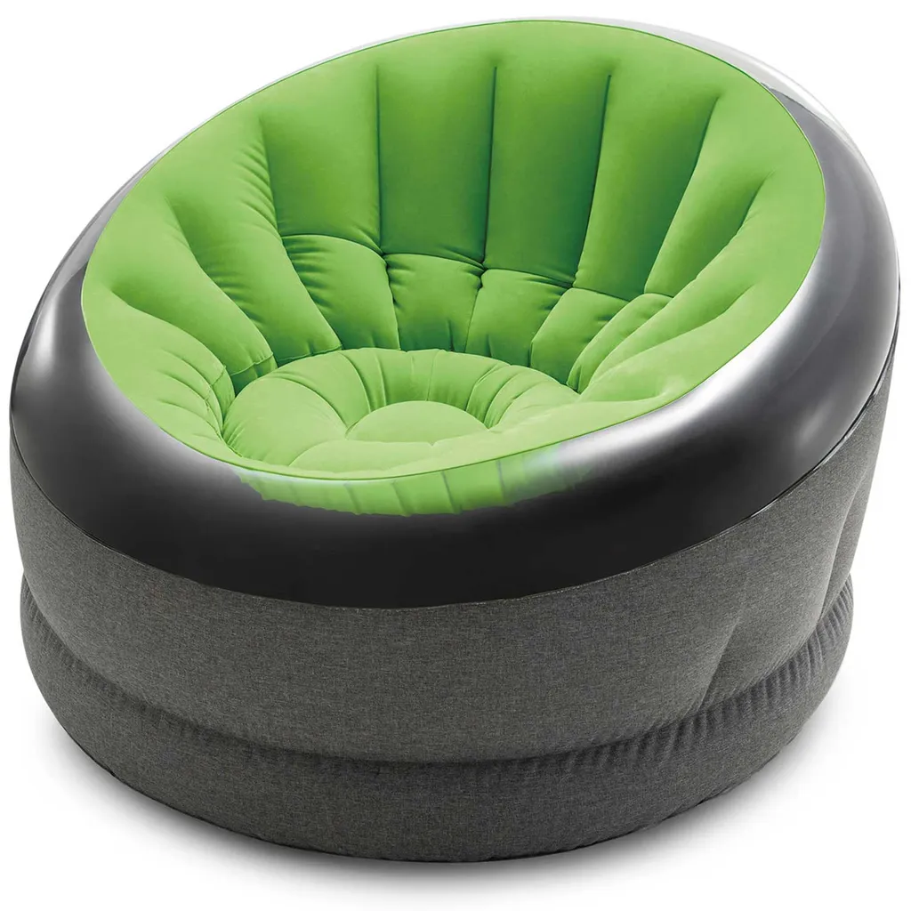 Siège d'appoint gonflable design Empire velours pour salon ou chambre