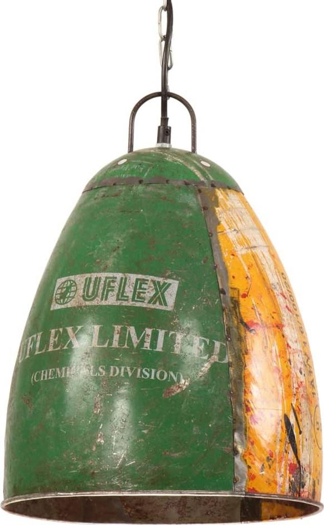 vidaXL Hängelampe Industrie-Stil 25 W Mehrfarbig Rund 32 cm E27