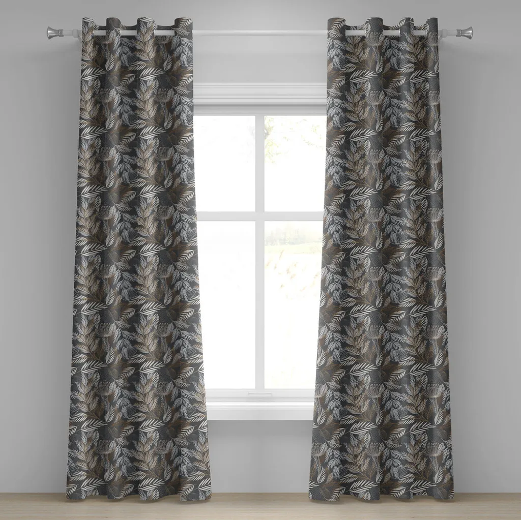 ABAKUHAUS Tenda Rustica 280x175 cm - Stampa Floreale Alta Definizione - 1