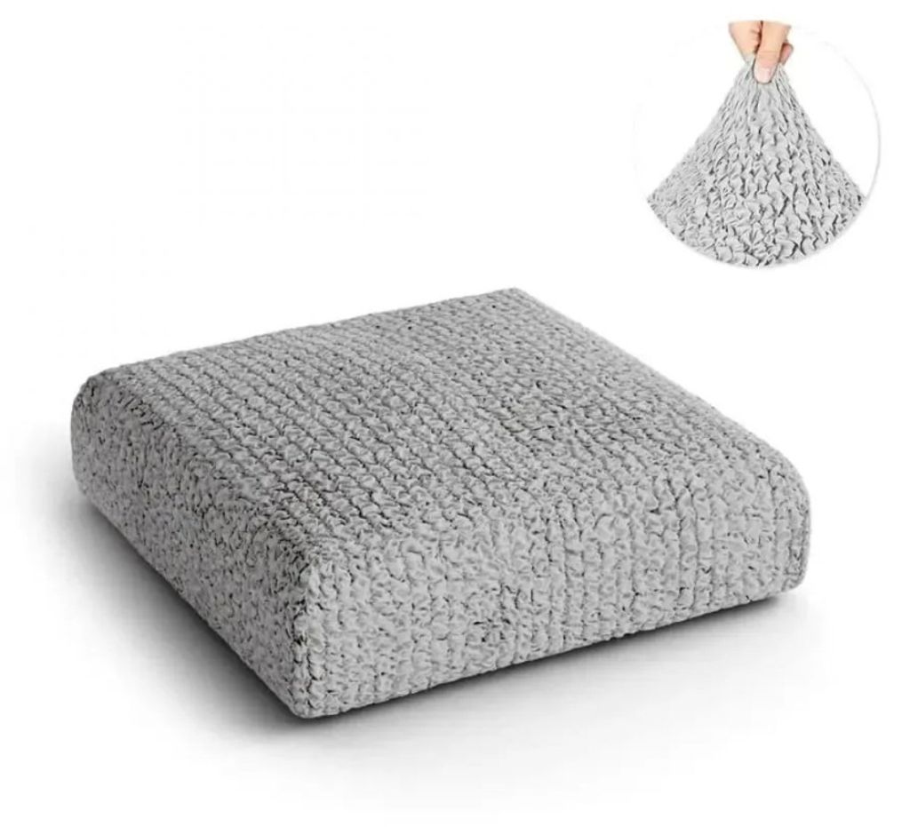 Hyperelastischer Bezug für Sofasitz, Kissen, 50 - 100 cm (Hellgrau)