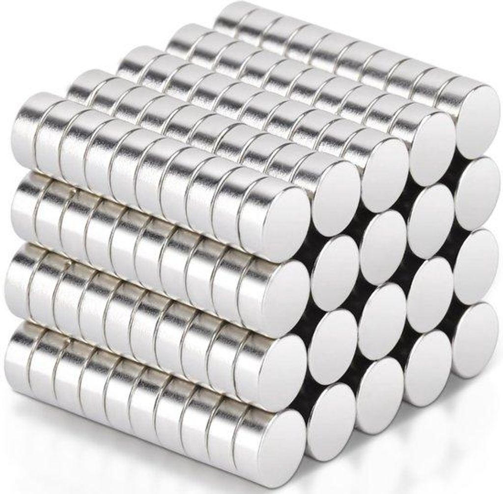 200 Stück kleine runde Neodymium-Magneten 5x2mm, extra stark für Magneetbord, Whiteboard, Prikbord und Kantine