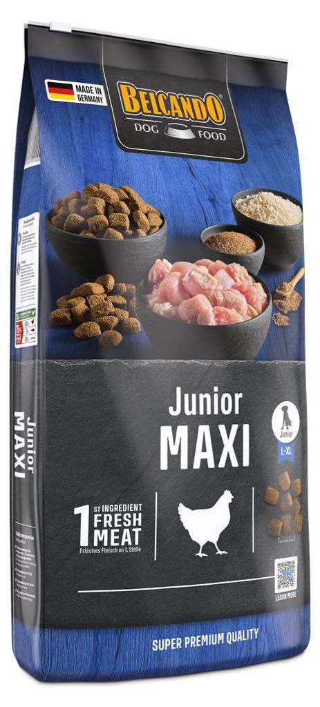 Belcando Junior Maxi, Welpe, Geflügel, Reis, 12,5 kg, Produktbild 