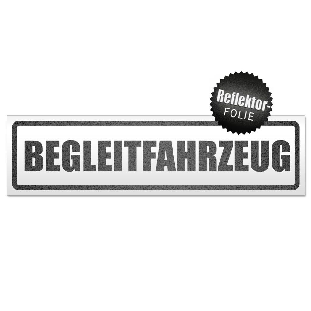Begleitfahrzeug Magnetschild Schild magnetisch
