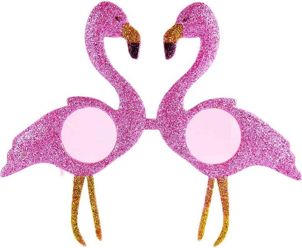 Oblique Unique Flamingo Brille für JGA Hawaii Sommer Party Produktbild 