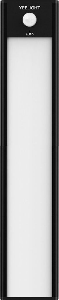 A product shot of a black and white closet sensor light.
