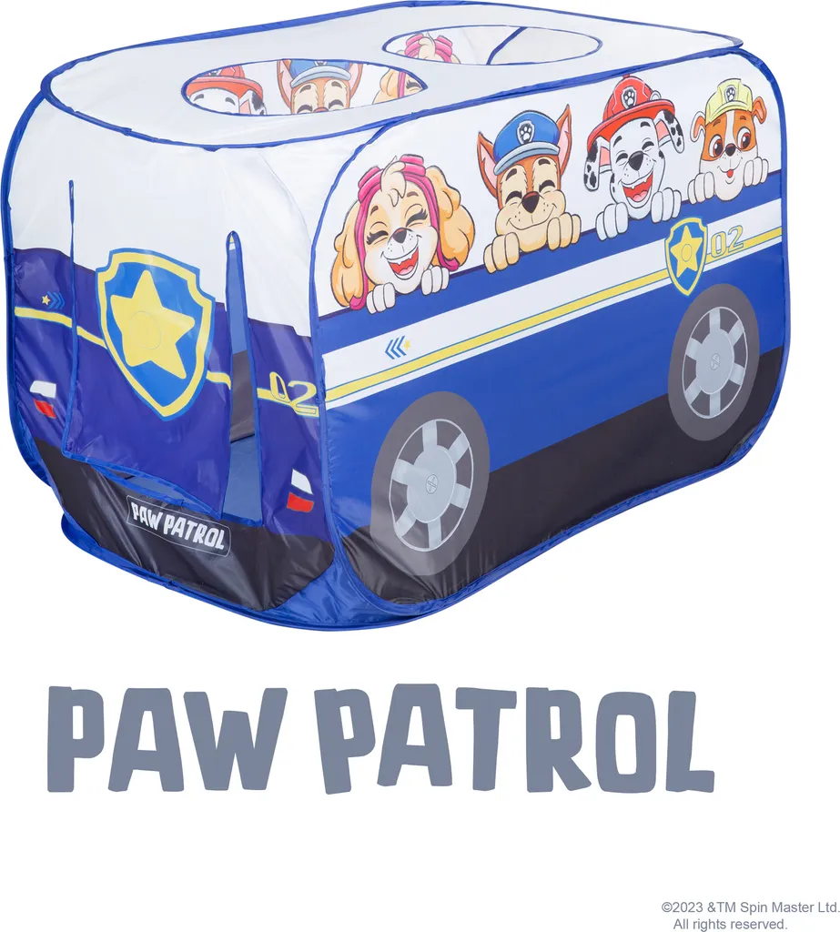 Tente de jeu pour enfants Paw Patrol Pop-Up Intérieur et Extérieur Bleu