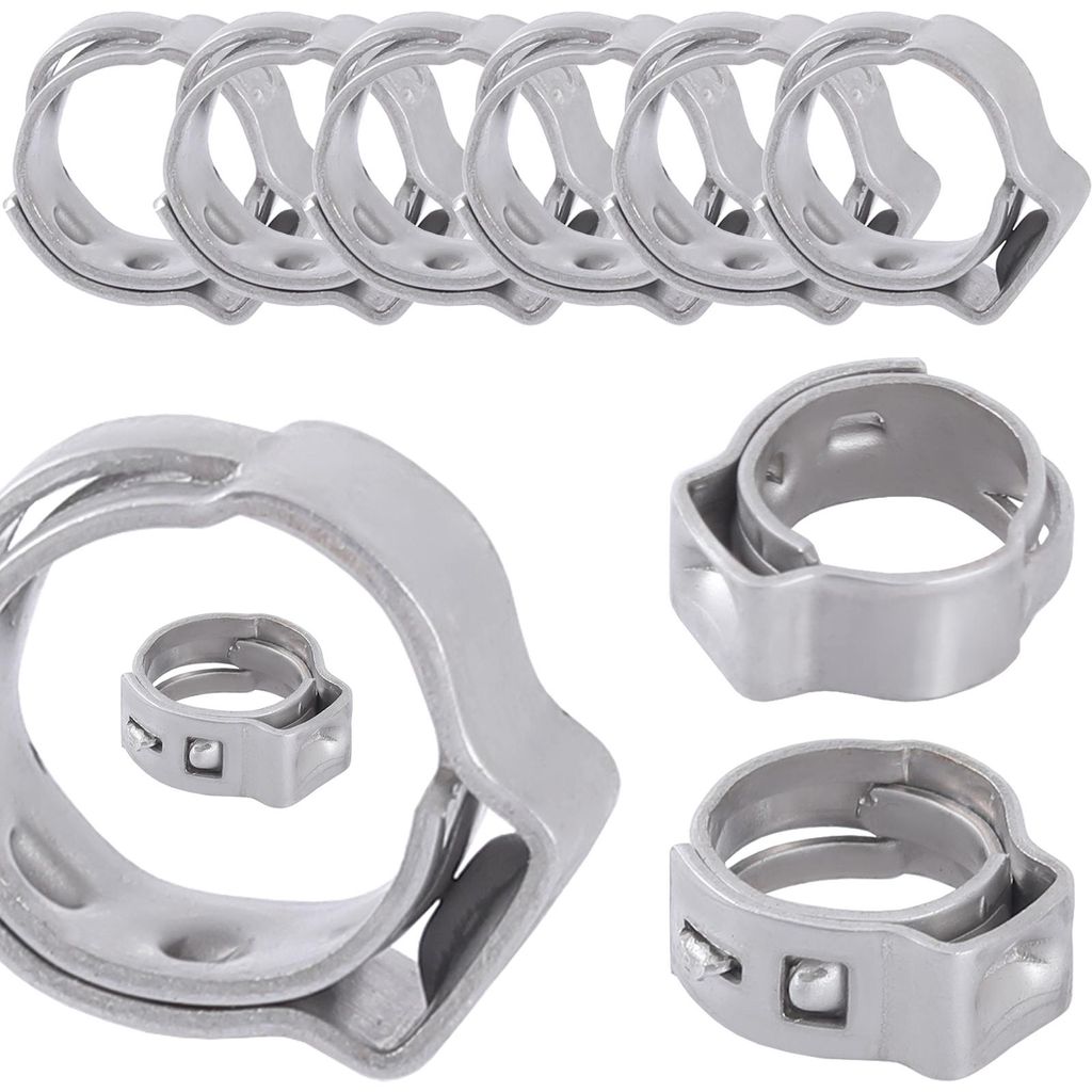 Schlauchschellen 1Ohr B:5 mm Ø10.8-13.3 mm 10-tlg.
