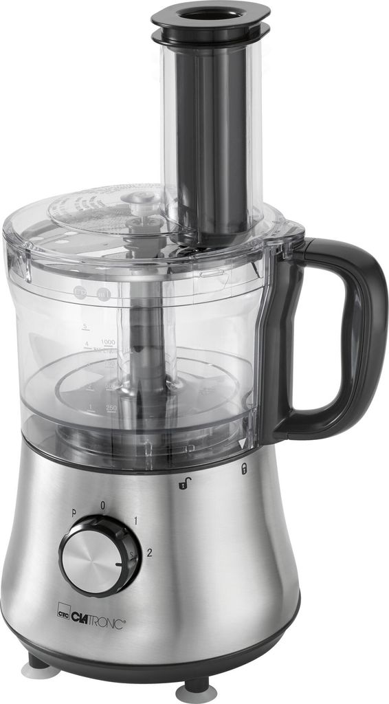 Clatronic Küchenmaschine KM 3646 edelstahl, bis 1,5 Liter, Produktbild 