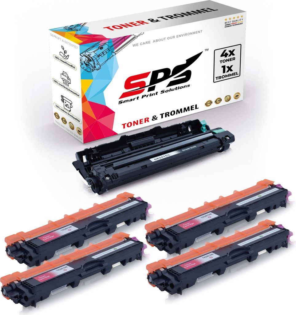 4x TN245 TN246 Toner Magenta + 1x DR241 Trommel kompatibel für Brother MFC-9142CDN Brother DR241 Brother TN245 TN246 MFC-9130 MFC-9130CW MFC-9131 ...