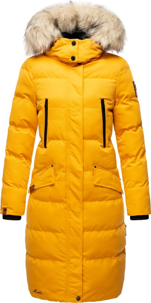 Marikoo Winterjacke Parka Gelb Gr: 34 XS