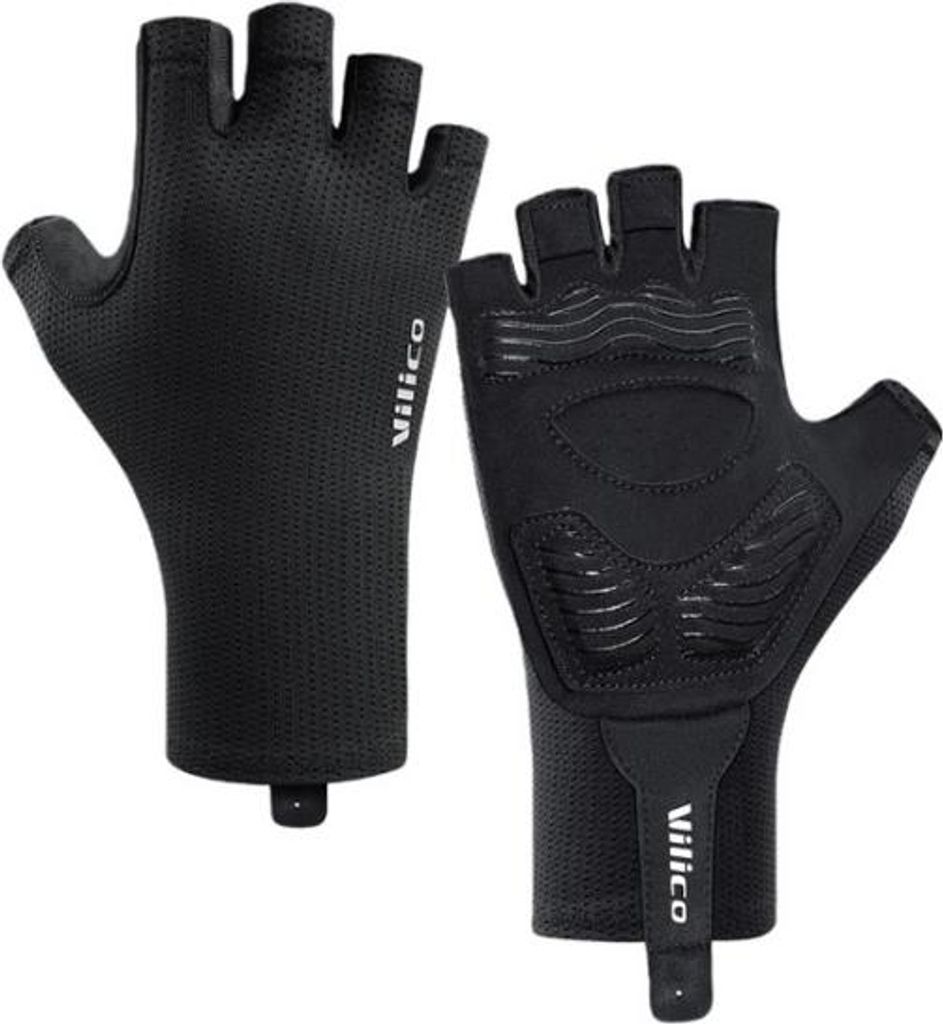 INF Halbfinger Fahrradhandschuhe - Touchscreen, Atmungsaktiv, Anti-Rutsch L