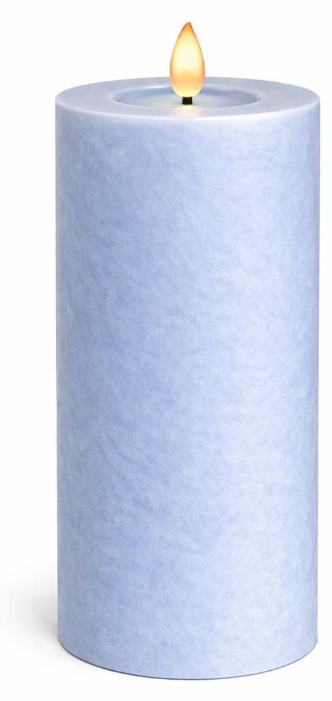 LED Kerze ICE Blue 10 x 20 cm