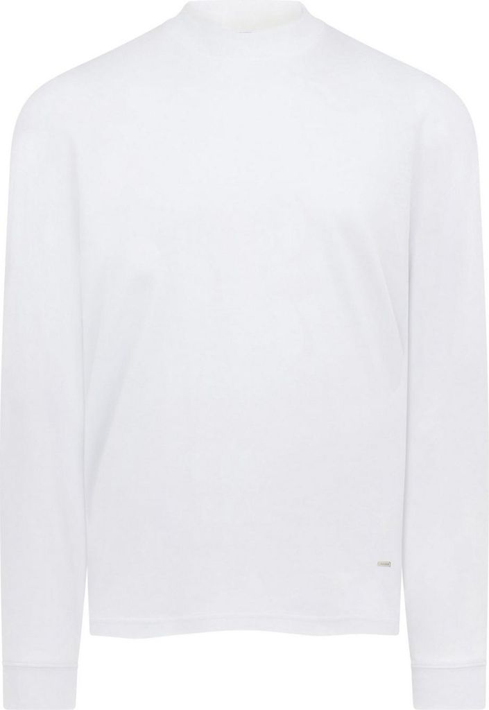 Lyle & Scott - T-Shirt für Herren, Verriegelung, Übergroß, Langärmlig GT9237 (XL) (Weiß)