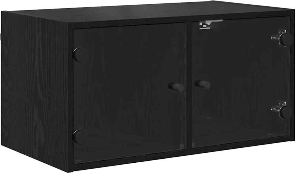 Occasione SYFAX™: Armadietto a Muro Rovere Nero 68x37x35 Legno