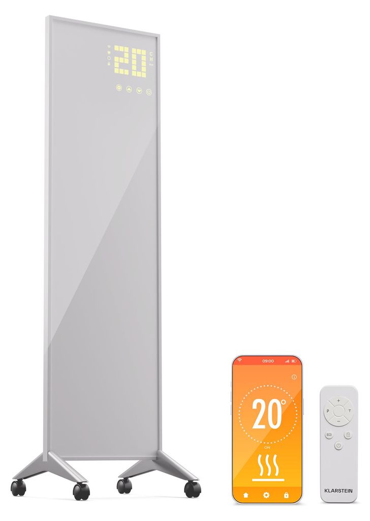 Klarstein Infrarotheizung mit Thermostat, 400W Produktbild 