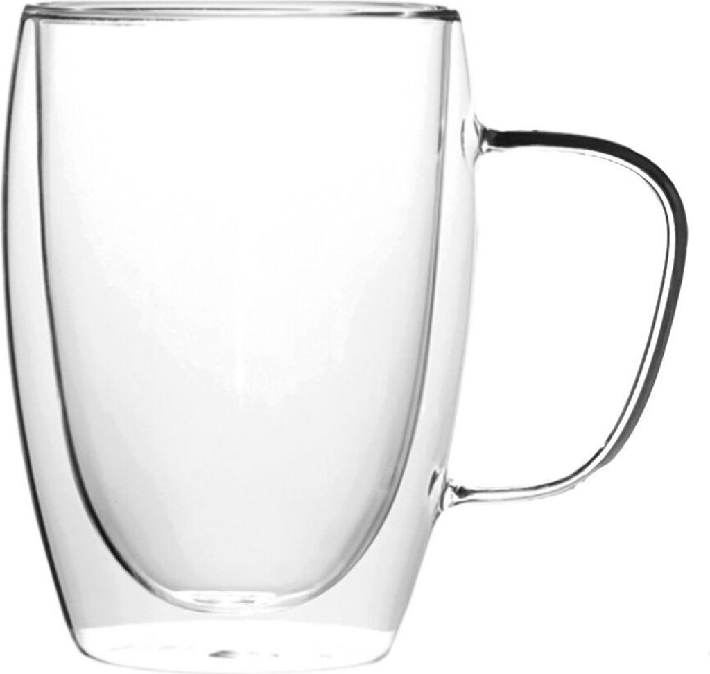 Thermoglas mit Henkel doppelwandig Thermoglas oder Tasse Produktbild 1