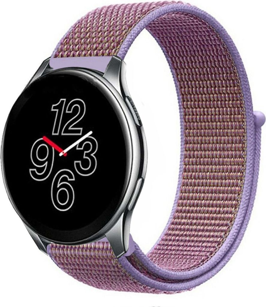 Strap-it OnePlus Watch Nylonarmband (Lila)