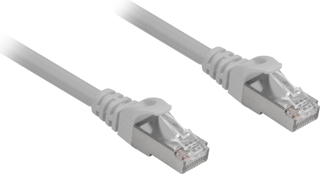 Sharkoon Cat.6a SFTP Netzwerkkabel Grau 2 m Cat6a S/FTP (S-STP)