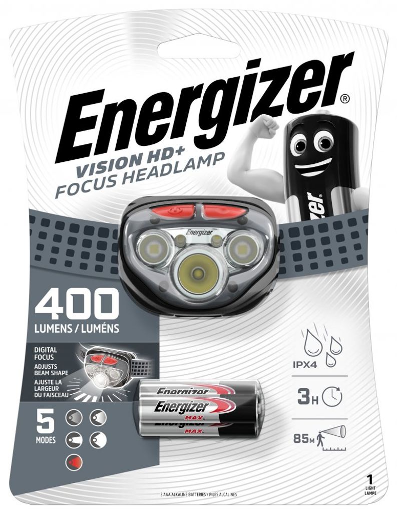 Čelové svietidlo Energizer Headlight Vision HD+ Focus 400lm Obrázok produktu 