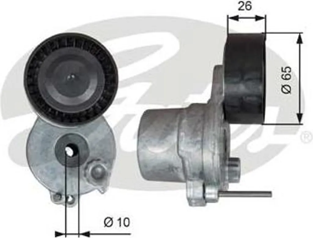 Galet de Renvoi pour Entretien Courroie Mercedes Classe C GLC T39338