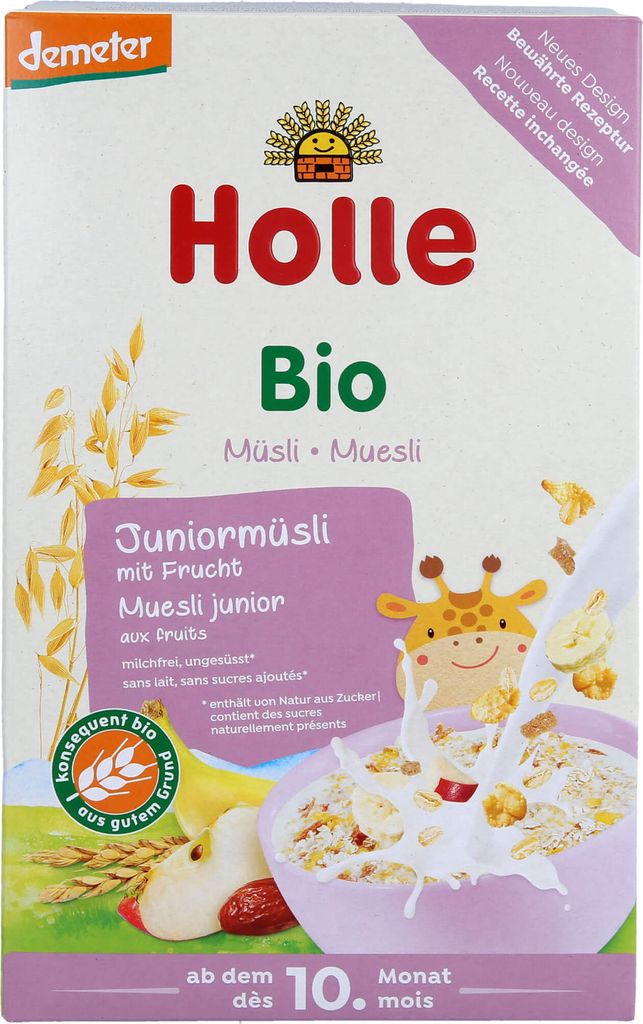 Holle -Juniormüsli Mehrkorn mit Frucht, ab dem 10. Monat (250g), 250 g, Trockenes Getreide