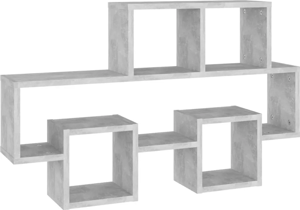 Scaffale Parete Auto 82cm Grigio Cemento | Arredo Moderno e Funzionale