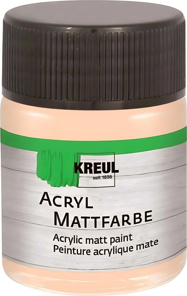 KREUL Acryl Mattfarbe Zartrosa 50 ml