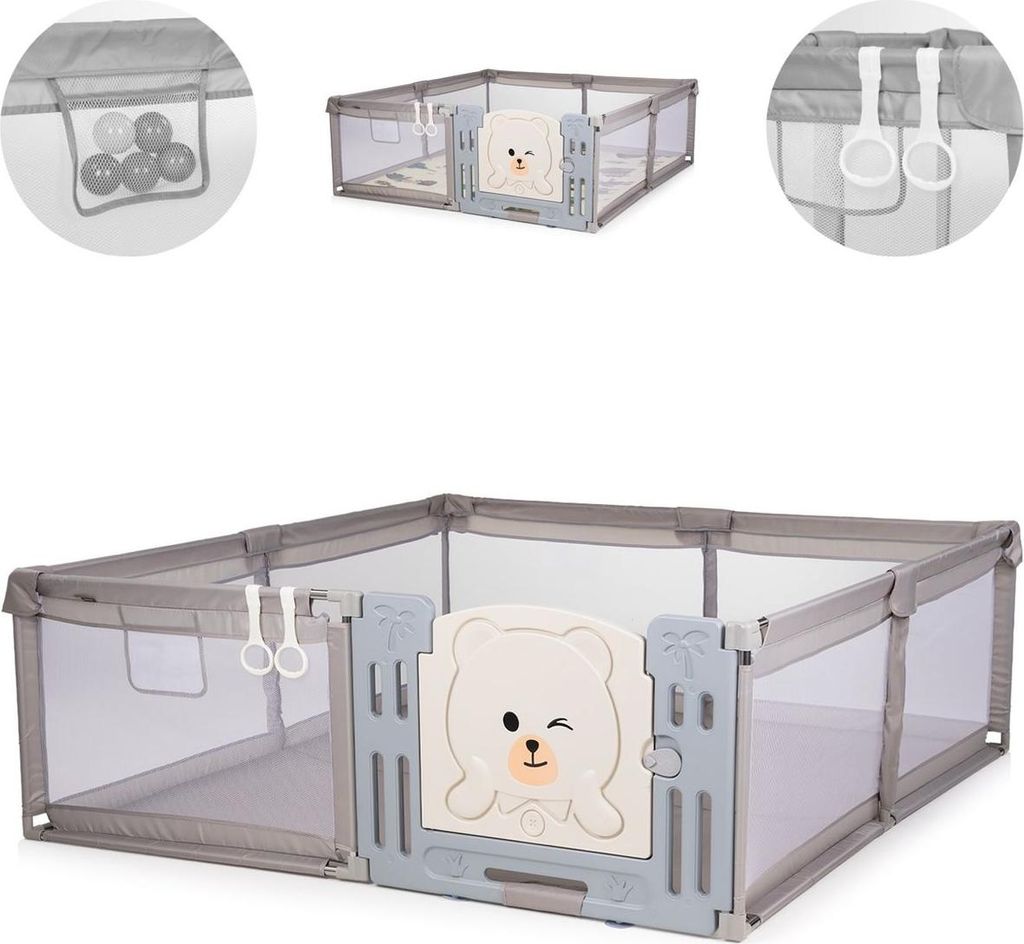 Chipolino ohrádka Amico dveře 180 x 200 cm 2 kroužky úložný Obrázek produktu 