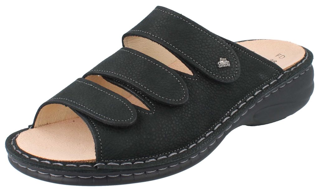 Finn Comfort dames slipper HELLAS, zwart, maat EU 41 Productafbeelding 