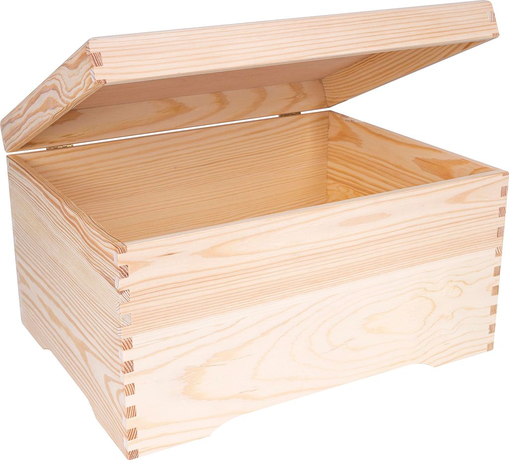 Creative Deco Coffre en Bois XXL pour Noël 40 x 30,5 x 24 Image du produit 