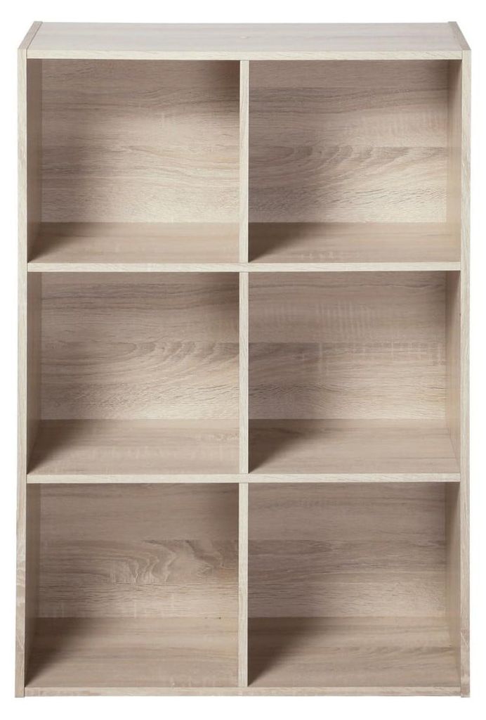 CALICOSY - Étagère de rangement 6 cases - H91,5 x L61,5 cm Image du produit 