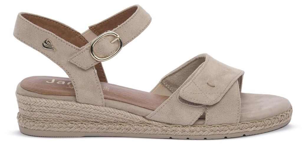 Jana Damen Sandalen Sommer Beige