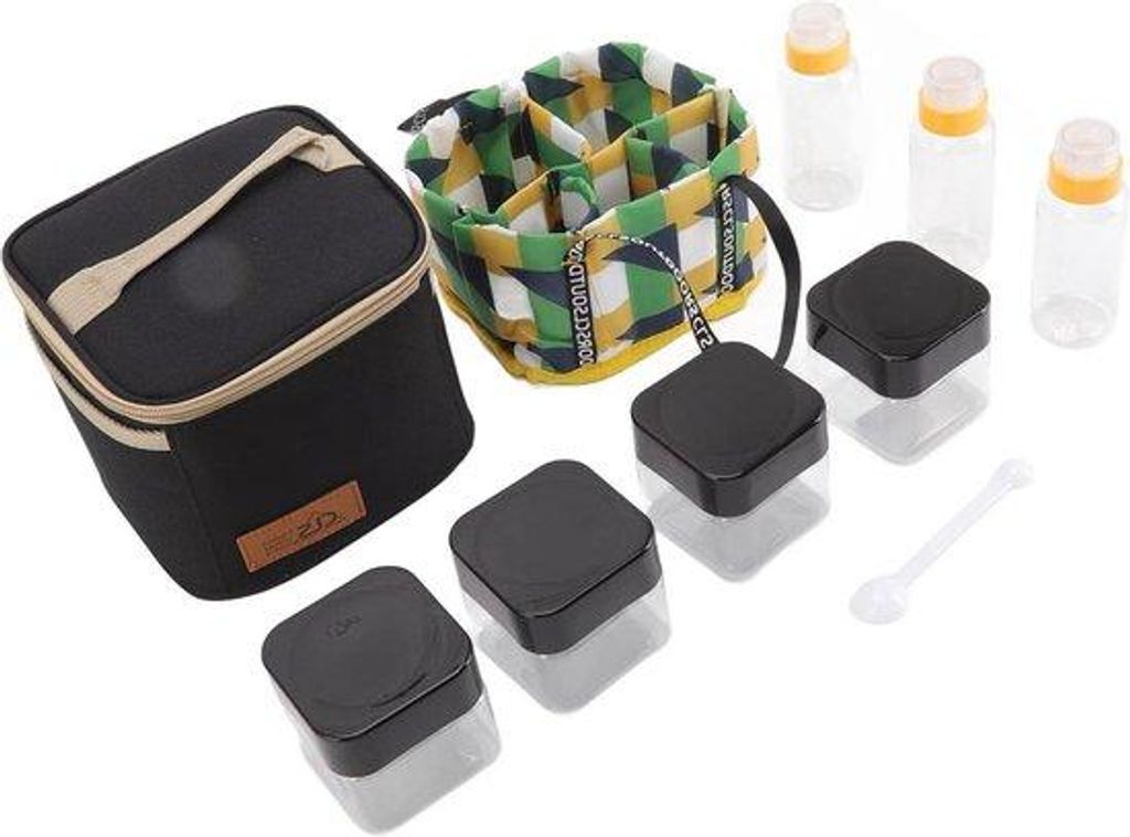 Reisekräuter-Set - Reisekräuter-Box - Reisekräuter-Kit - portable Kräuter-Dispenser - 7 Dosen für den Alltag - Outdoor-Küche - Wandern - Camp...