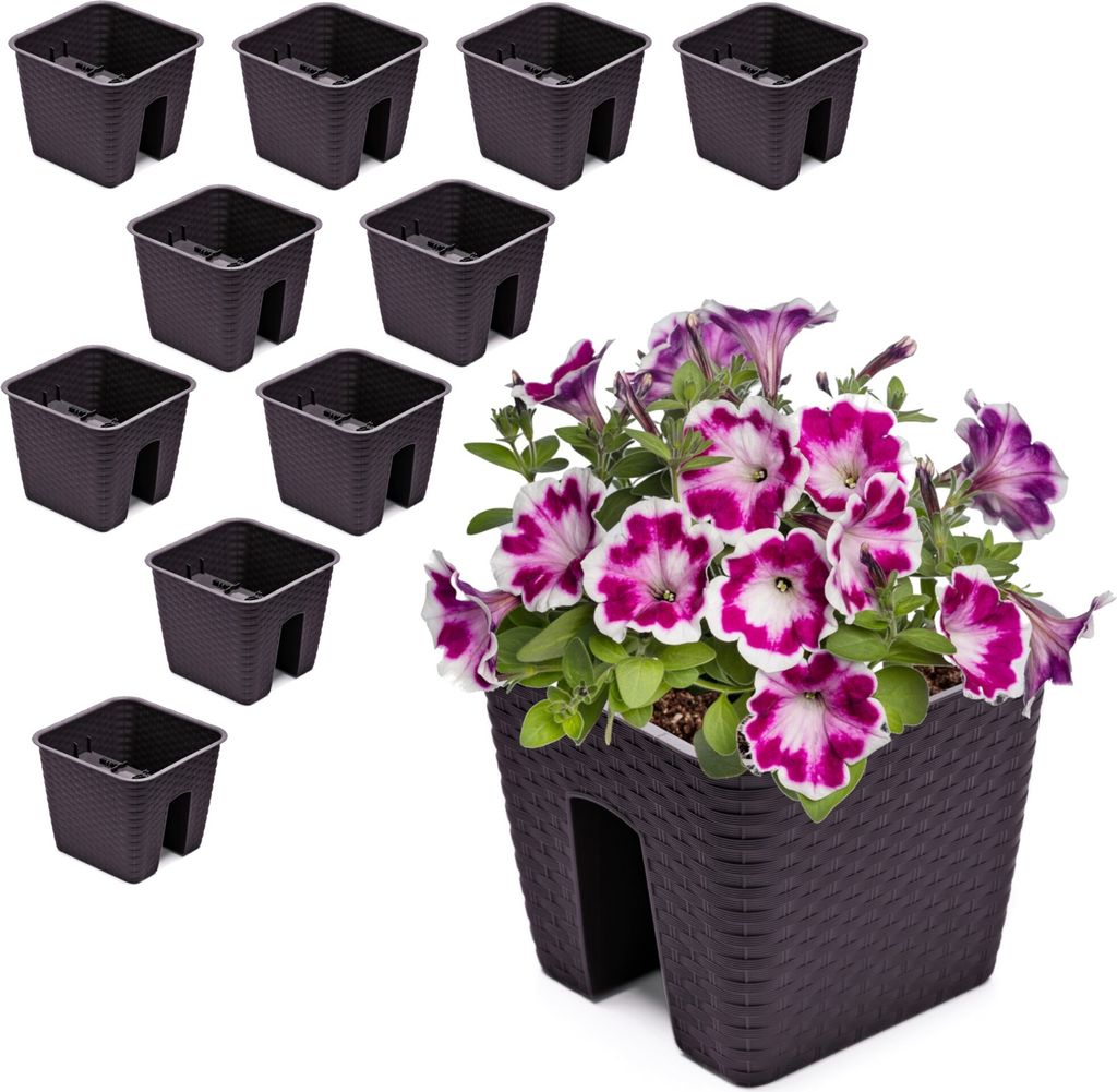 Vaso trasparente Modello Orquídea | Per piante e fiori | Ideale sia per l'interno che per l'esterno