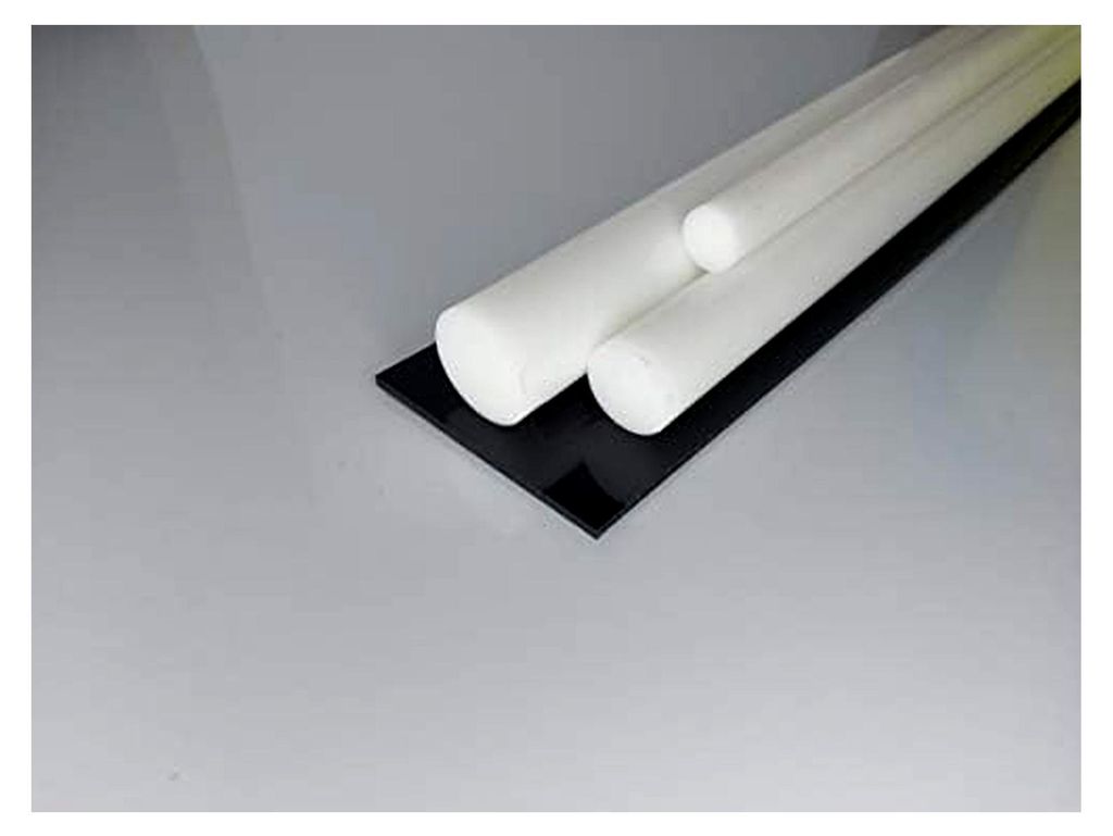 Weißer PTFE Rundstab, Ø 60 mm - 80 mm, Wunschlänge
