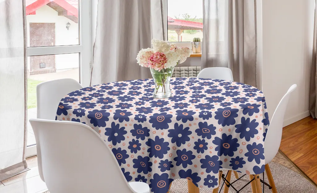 Tovaglia Fiori 150 cm ABAKUHAUS - Decorazione Tavolo Country