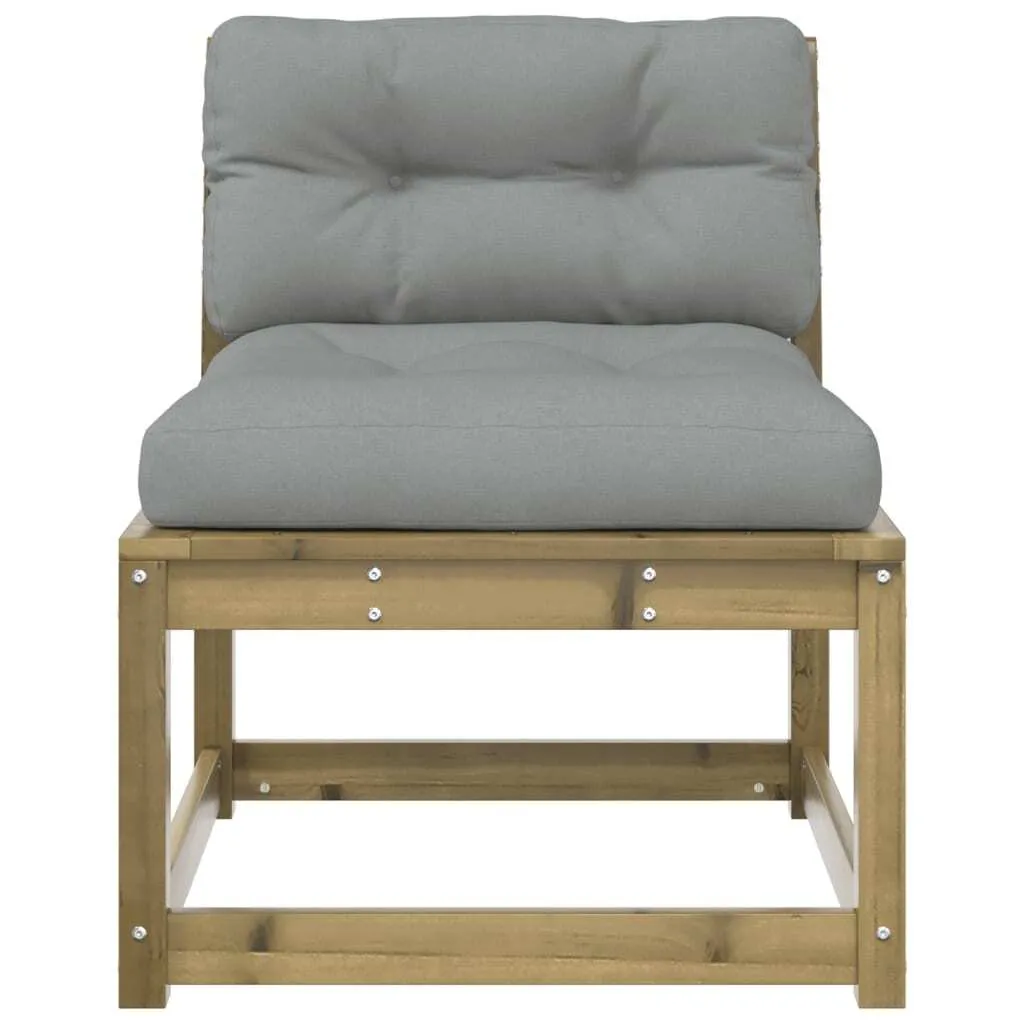 Divano Scandinavo da Giardino in Legno di Pino - Arredo Outdoor Elegante - 5