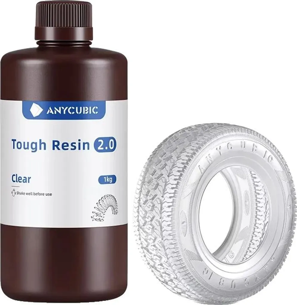 Résine flexible 3kg résistance UV 405 nm Tough2.0 KLAR haute précision