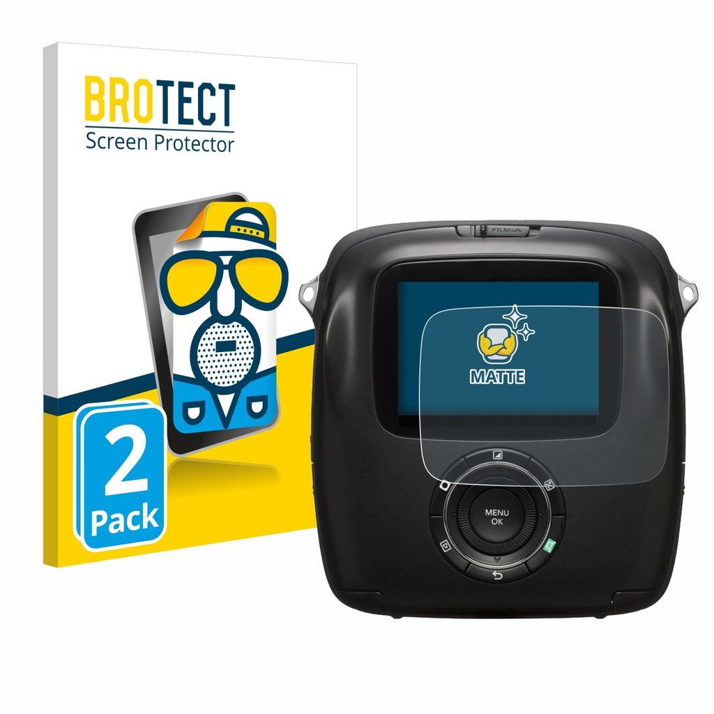 2x BROTECT Schutzfolie für Fujifilm Instax Square SQ10 Displayschutz Displayschutzfolie Folie Matt Entspiegelungsfolie