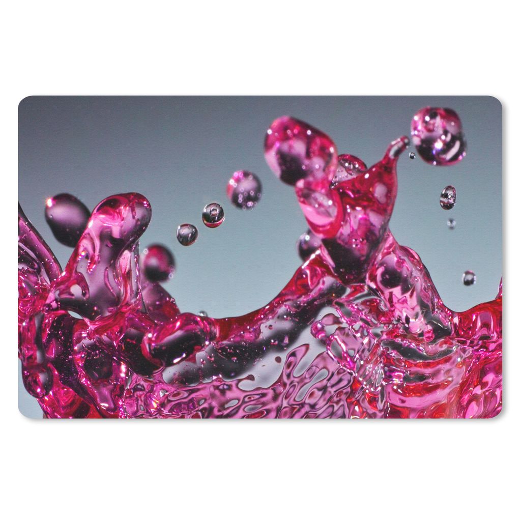 MuchoWow Mauspad Mousepad Wasser - Abstrakt - Rosa - Tropfen 27x18 cm - Mousepads - Maus Mat - Pad - Mausunterlage - Büroartikel - Desk Matten